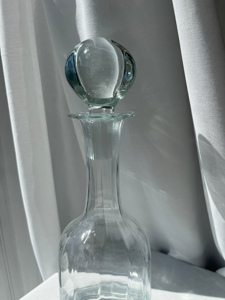 Karaffel med rille effekt og smuk glas prop
