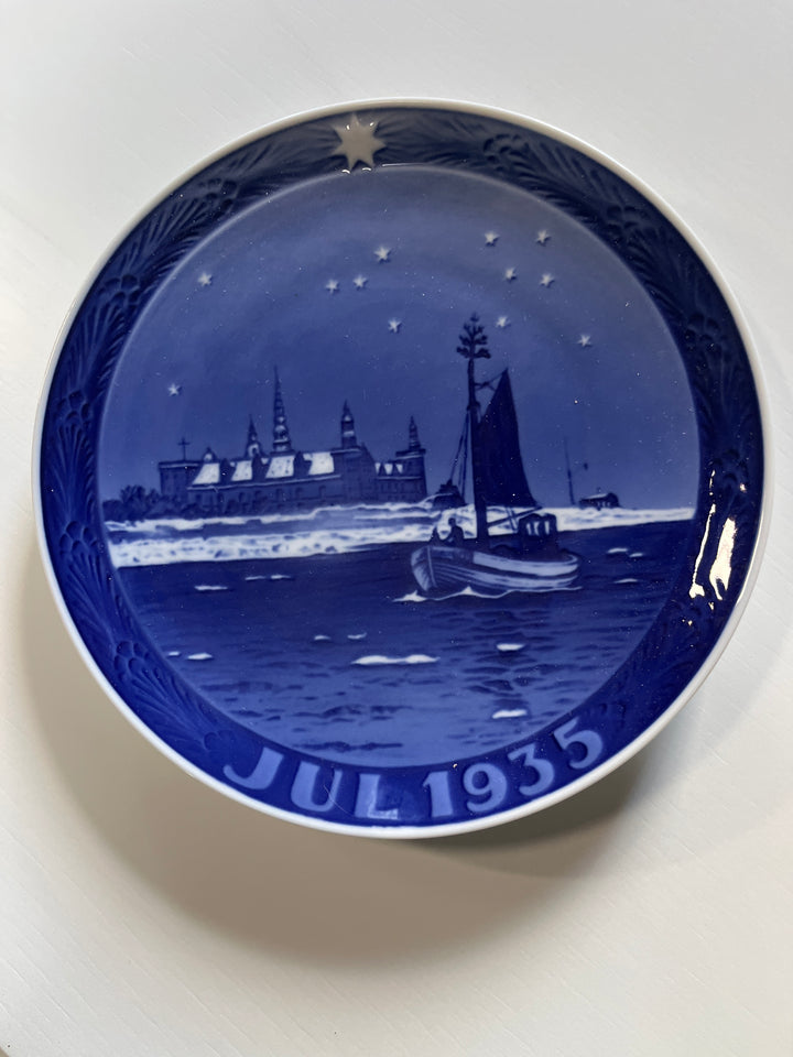 Royal Copenhagen -,Juleplatte fra år 1935