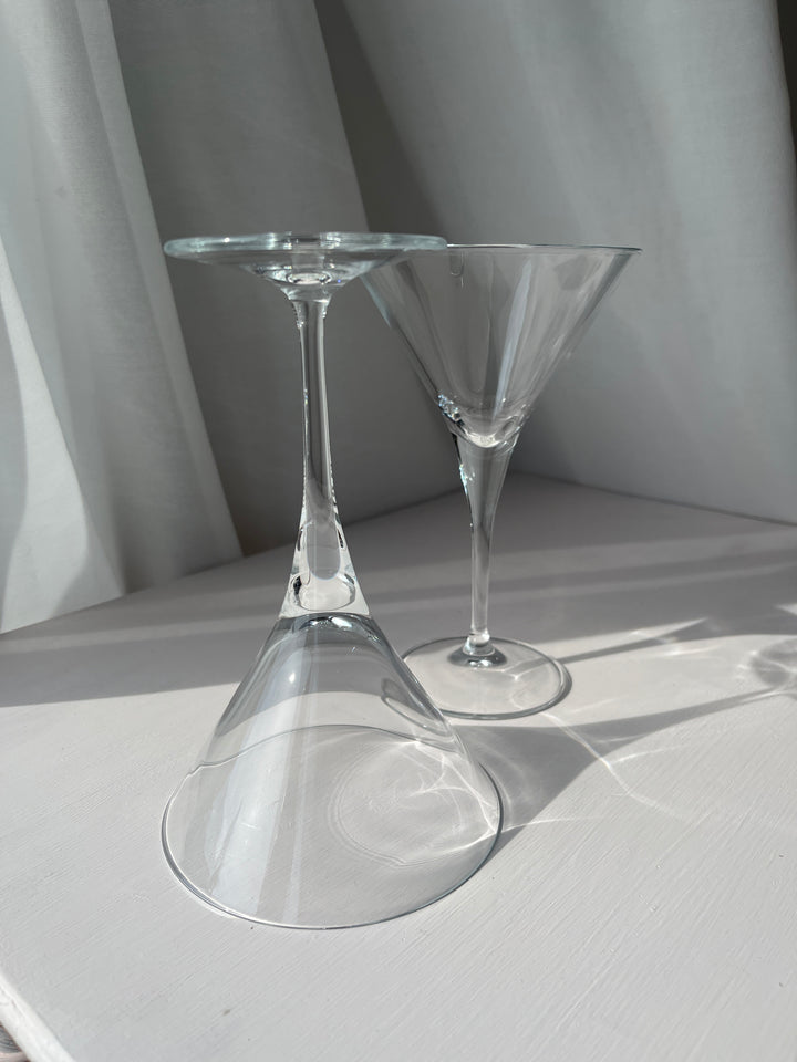 Cocktail glas i klar glas