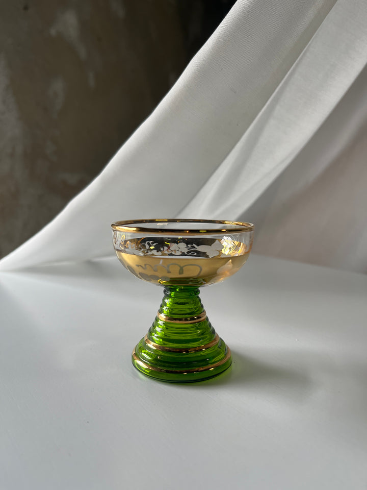 🆘Rømerglas‘ 2 goldene Streifen im Fuß