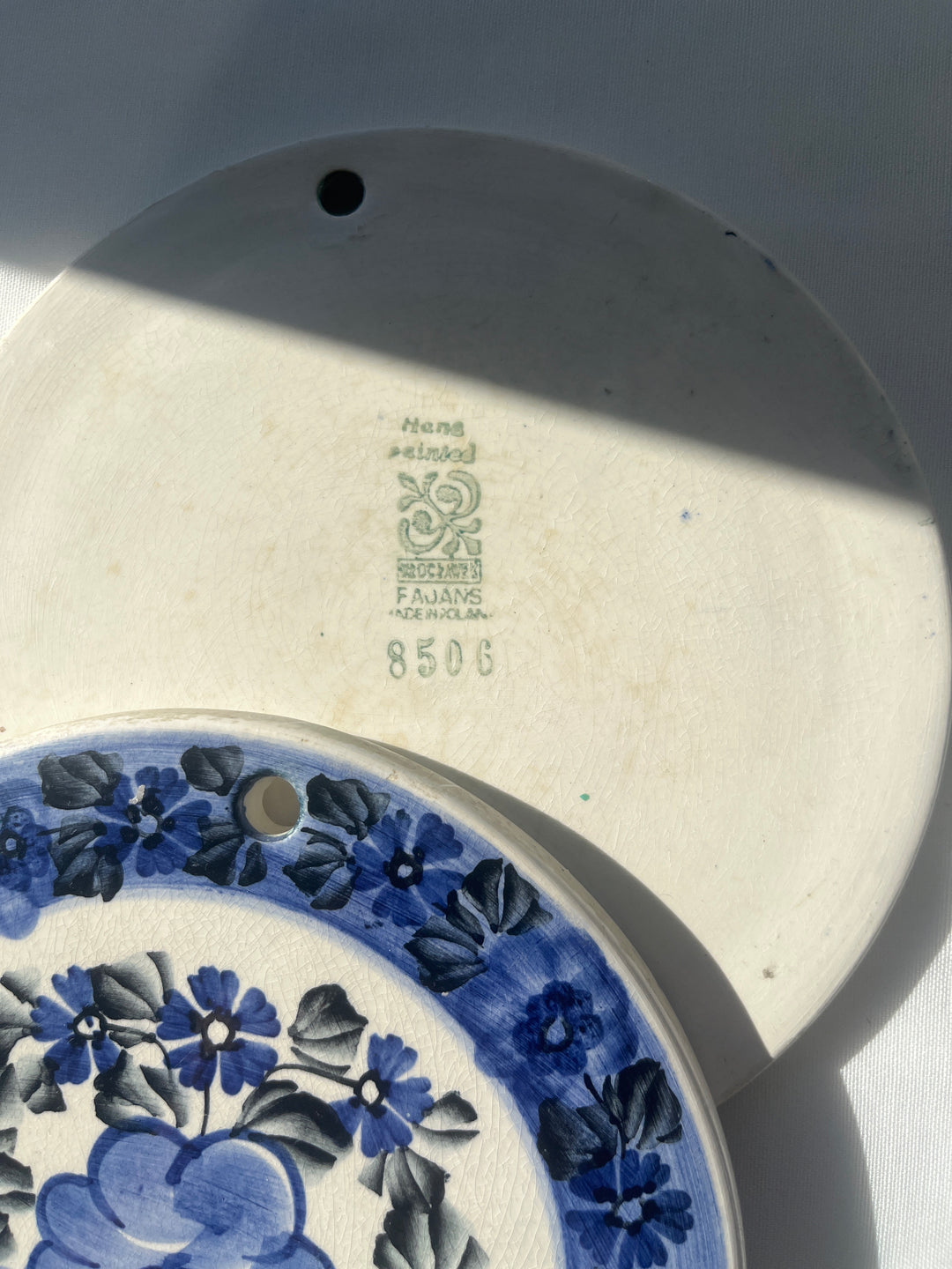 Wloclawek - Fajance platter 4 stk