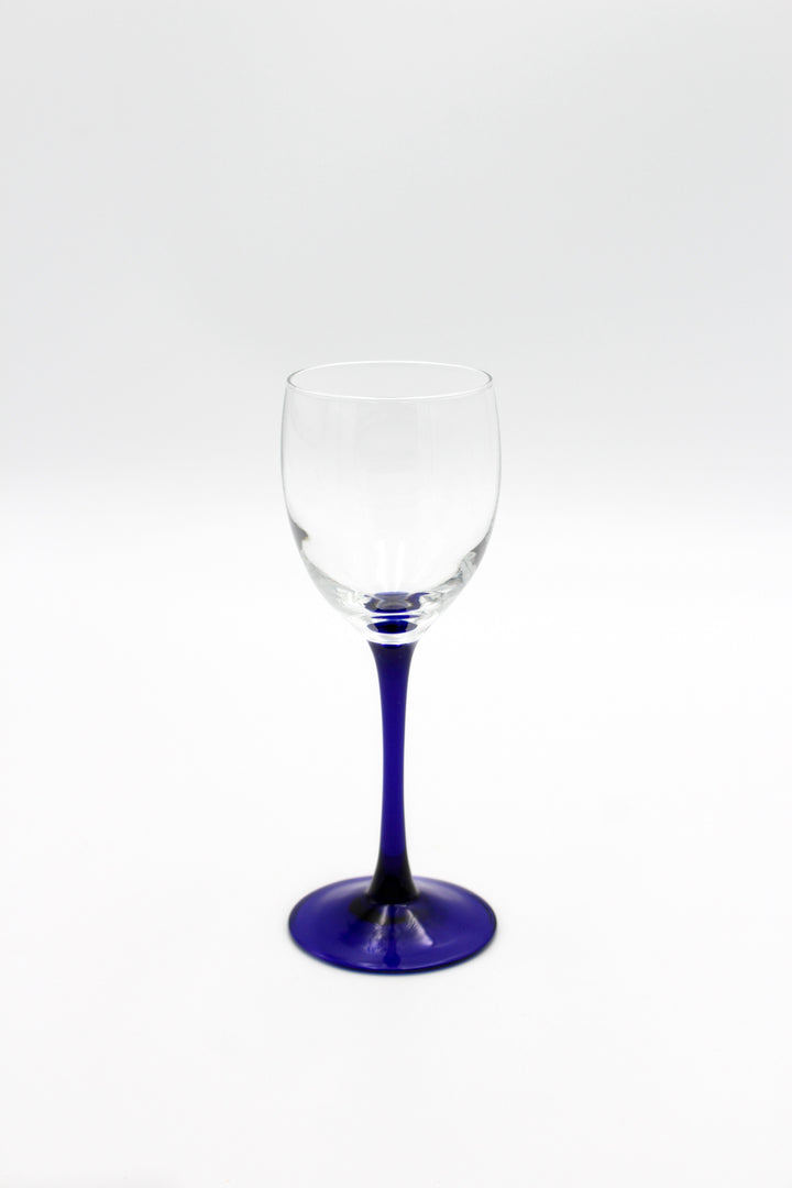 Frankreich - Hedving-Glas, blauer hoher Stiel