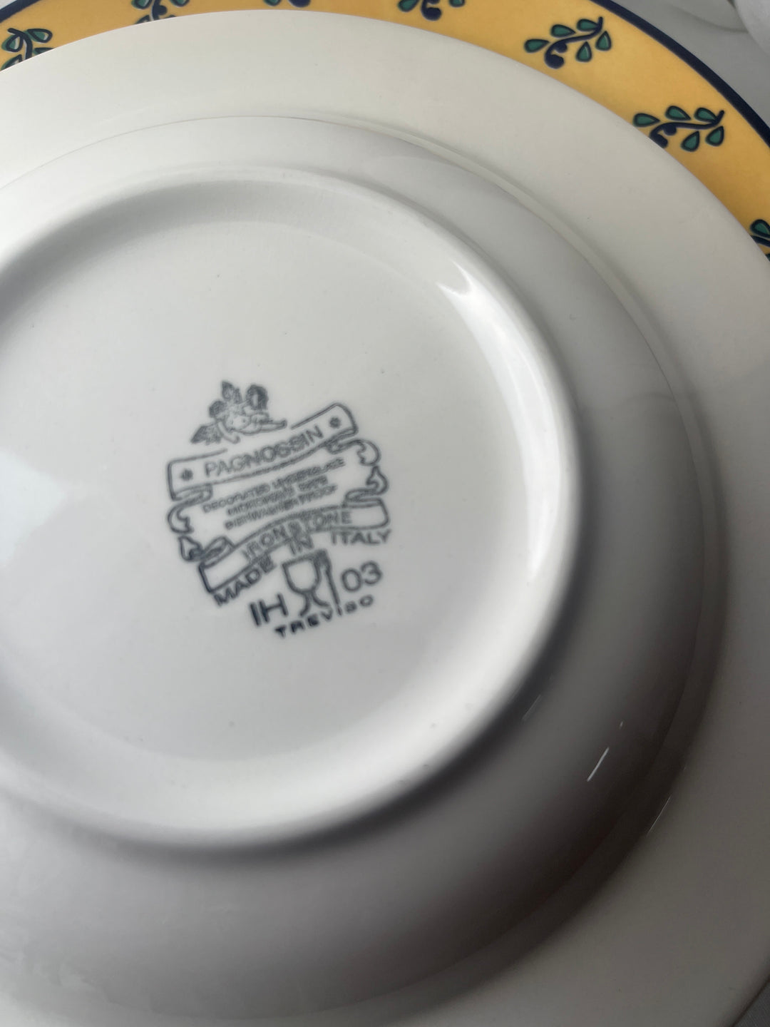 Tallerken, dyb ‘ PAGNOSSIN ‘ made in Italy