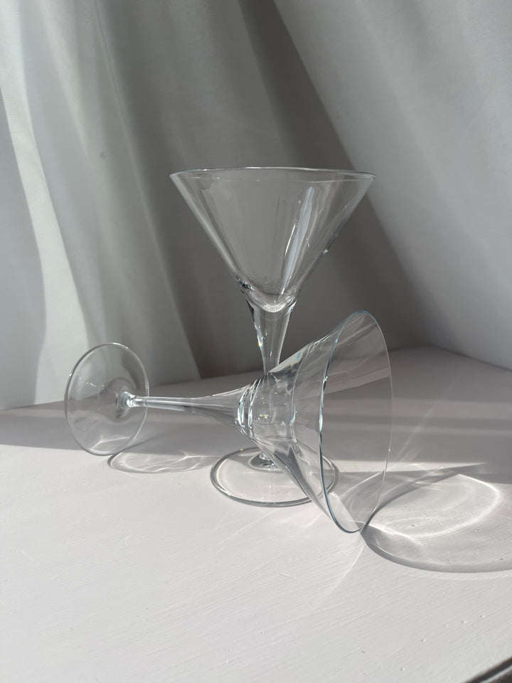 Cocktail glas i klar glas