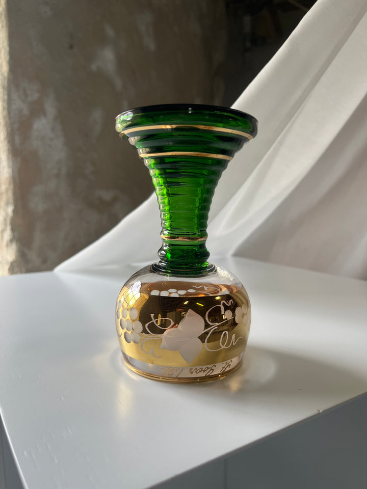 🆘Rømerglas‘ 2 goldene Streifen im Fuß