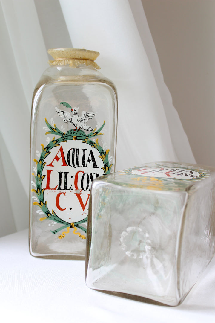 Holmegaard – Apothekerflasche „LIL CONV CV“.