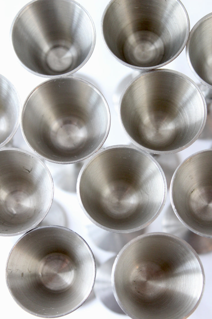 VE LU – Schnapsglas, Zinn