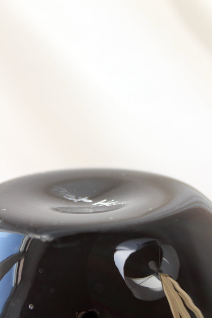 Piet Hein - SUPER Vase, schwarz, 16 cm.