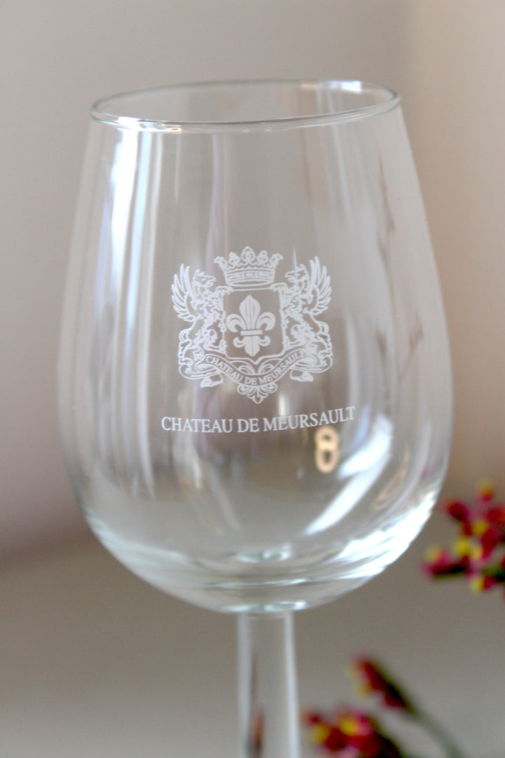 Chateau De Meursault Frankreich Weinglas