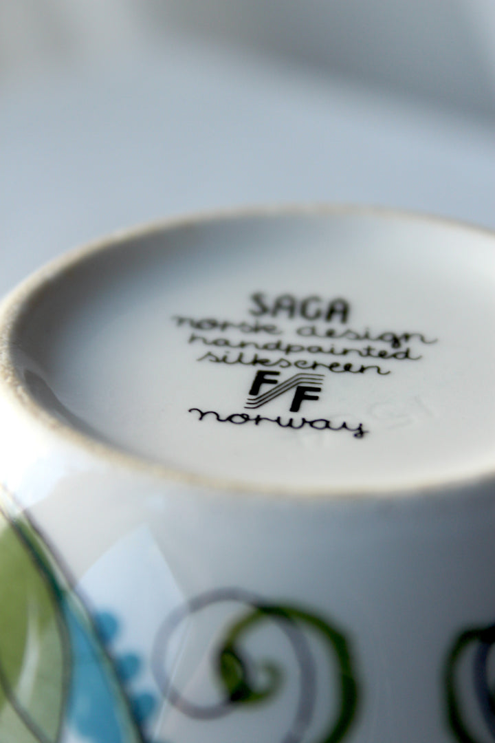 Saga Schale, handbemalt, Norwegen