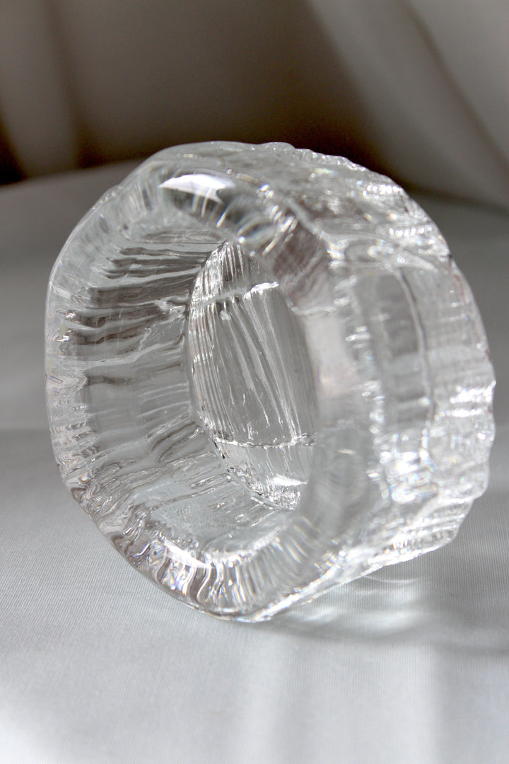 SOSMassiv Glasschale mit Struktur in der Oberfläche
