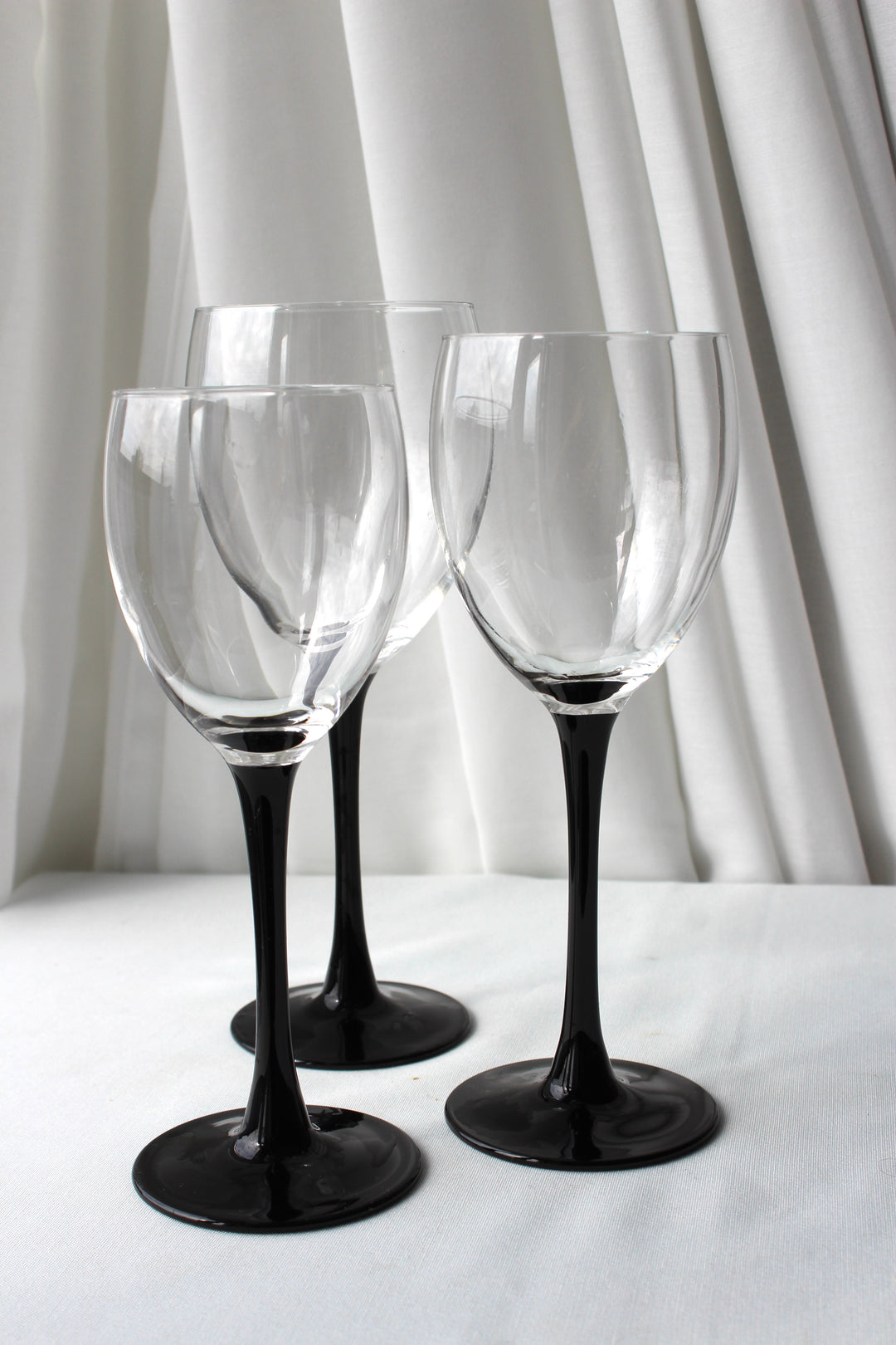 Luminarc - ‘Domino’ Hvidvinsglas, sort