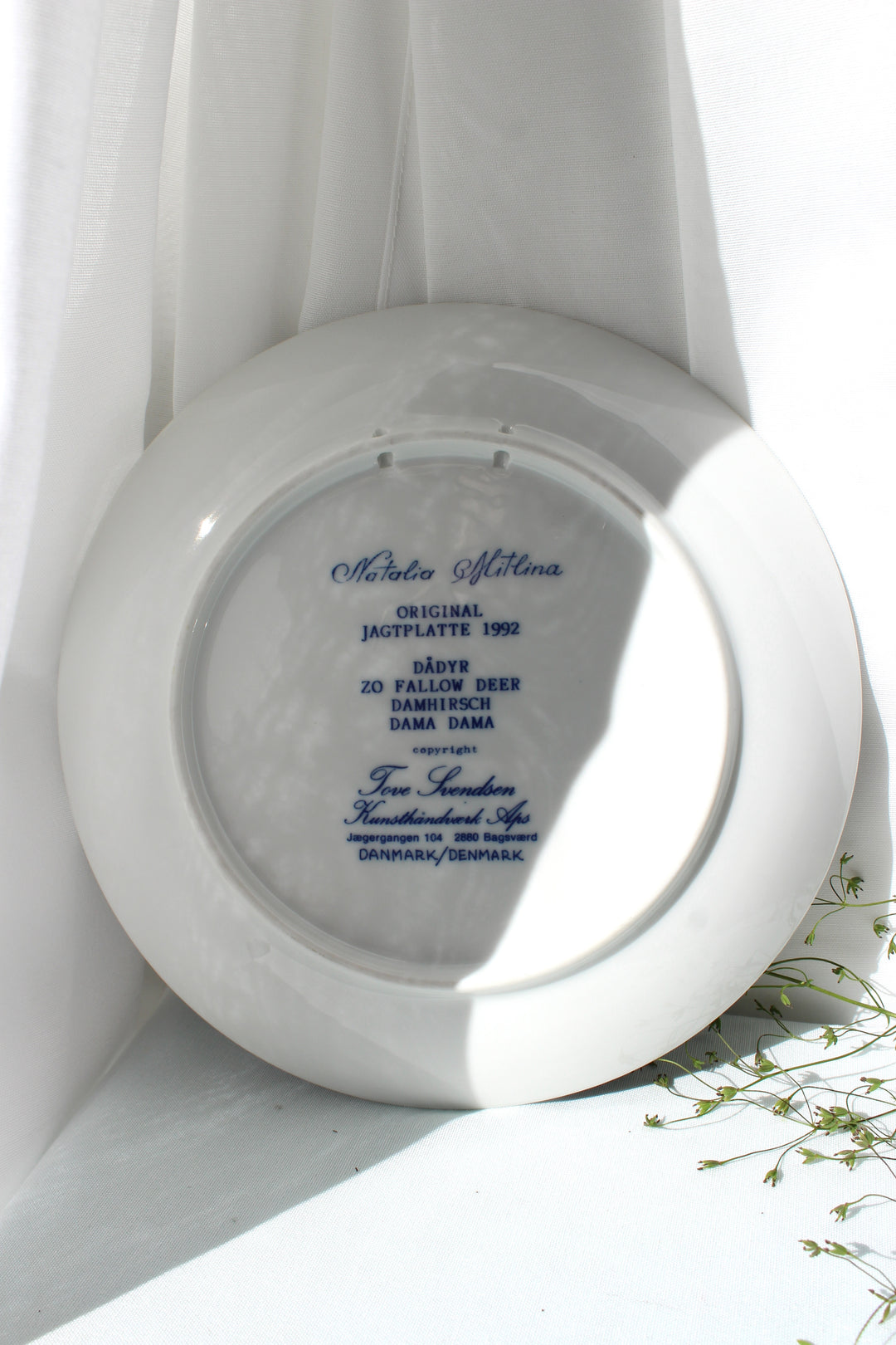Tove Svendsen – Original Jagtplatte, 1992, Damhirsch
